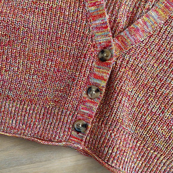 Ghanda cropped multicolour knit cardigan - Picture 3 of 4